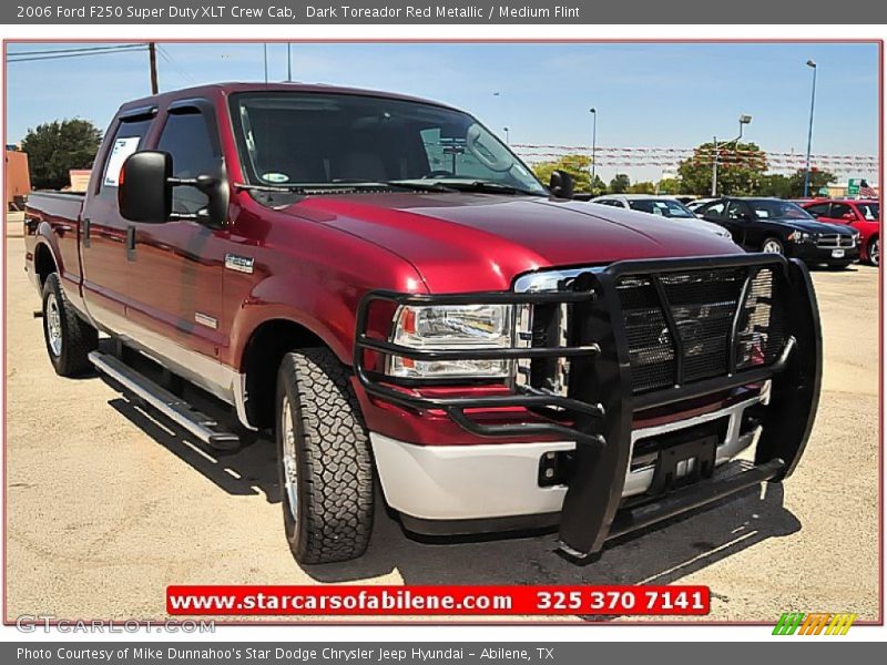 Dark Toreador Red Metallic / Medium Flint 2006 Ford F250 Super Duty XLT Crew Cab