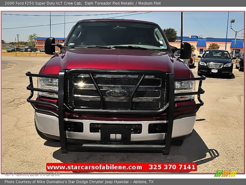 Dark Toreador Red Metallic / Medium Flint 2006 Ford F250 Super Duty XLT Crew Cab