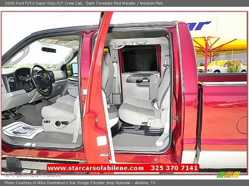 Dark Toreador Red Metallic / Medium Flint 2006 Ford F250 Super Duty XLT Crew Cab