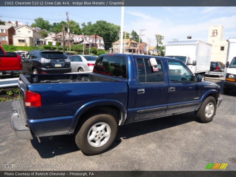 Indigo Blue Metallic / Graphite 2002 Chevrolet S10 LS Crew Cab 4x4