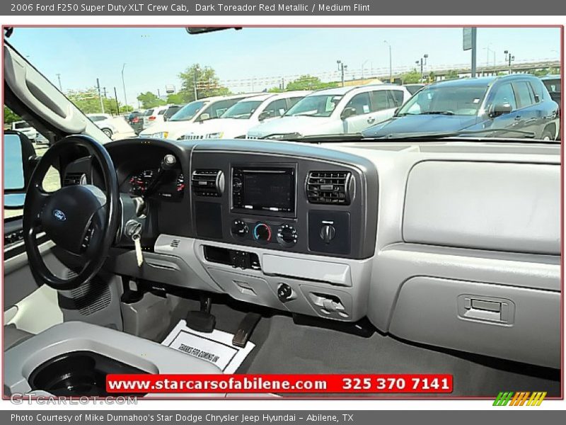 Dark Toreador Red Metallic / Medium Flint 2006 Ford F250 Super Duty XLT Crew Cab