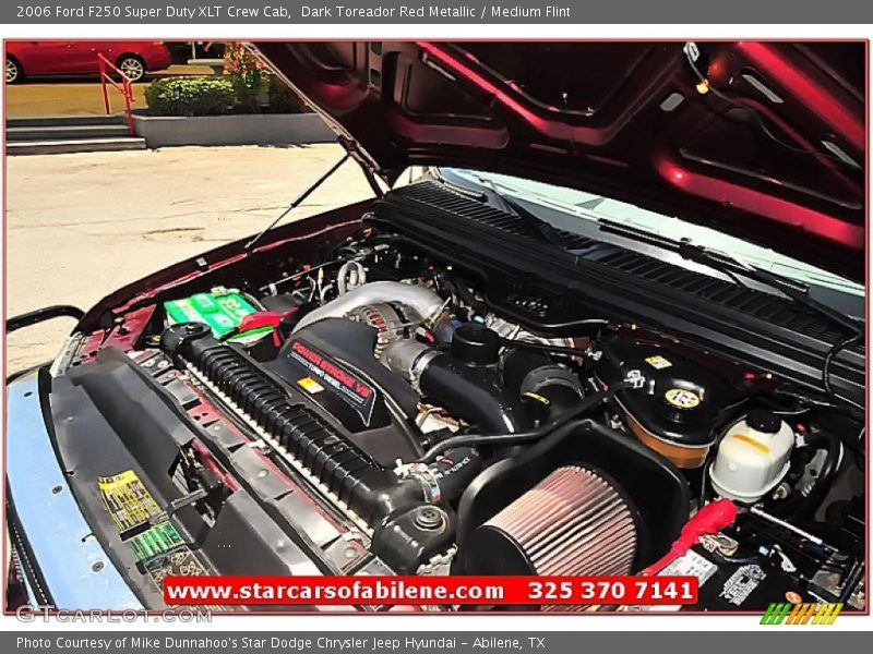 Dark Toreador Red Metallic / Medium Flint 2006 Ford F250 Super Duty XLT Crew Cab