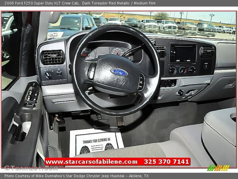 Dark Toreador Red Metallic / Medium Flint 2006 Ford F250 Super Duty XLT Crew Cab