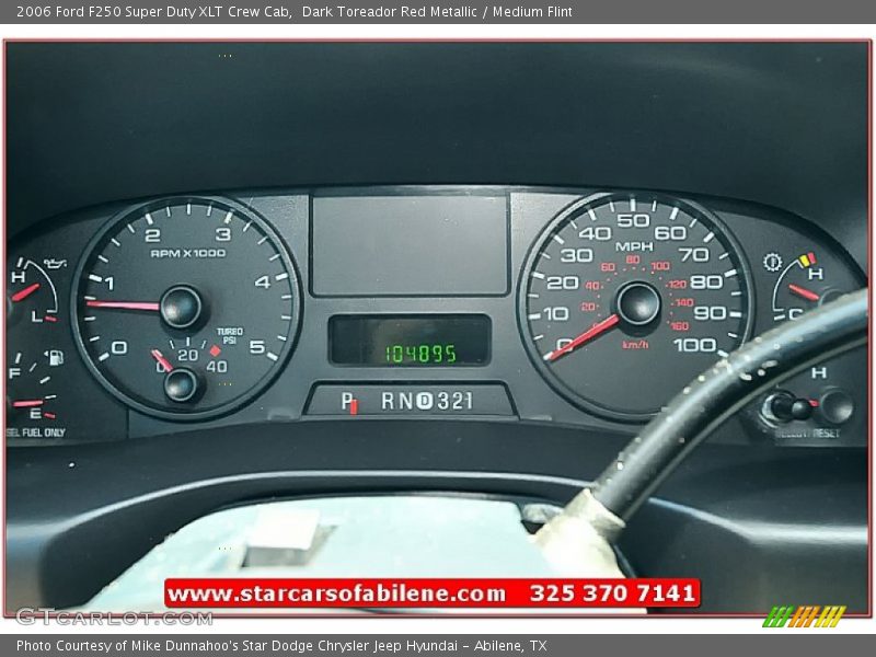 Dark Toreador Red Metallic / Medium Flint 2006 Ford F250 Super Duty XLT Crew Cab