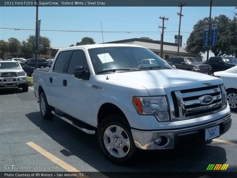 Oxford White / Steel Gray 2011 Ford F150 XL SuperCrew