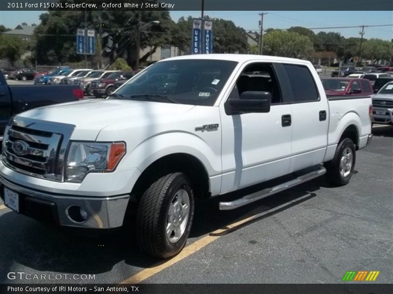 Oxford White / Steel Gray 2011 Ford F150 XL SuperCrew