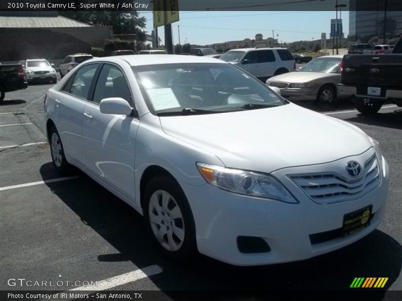 Super White / Ash Gray 2010 Toyota Camry LE