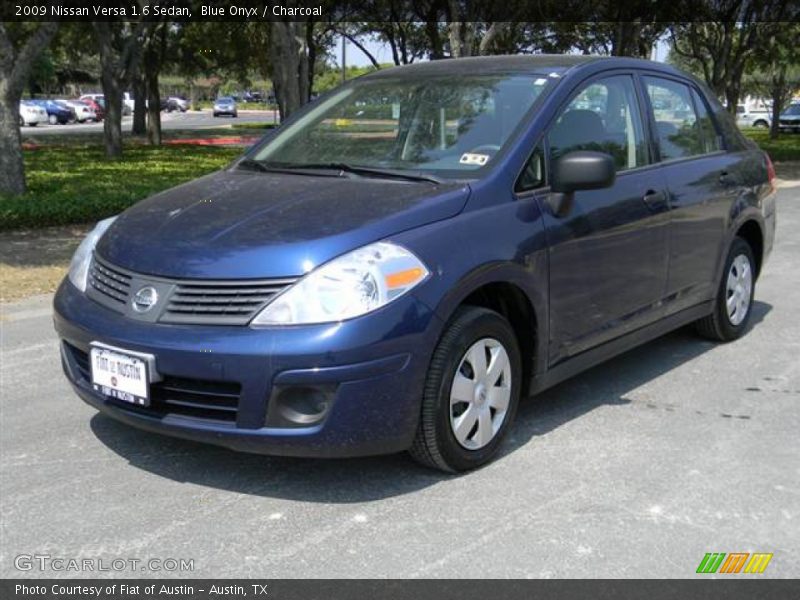 Blue Onyx / Charcoal 2009 Nissan Versa 1.6 Sedan