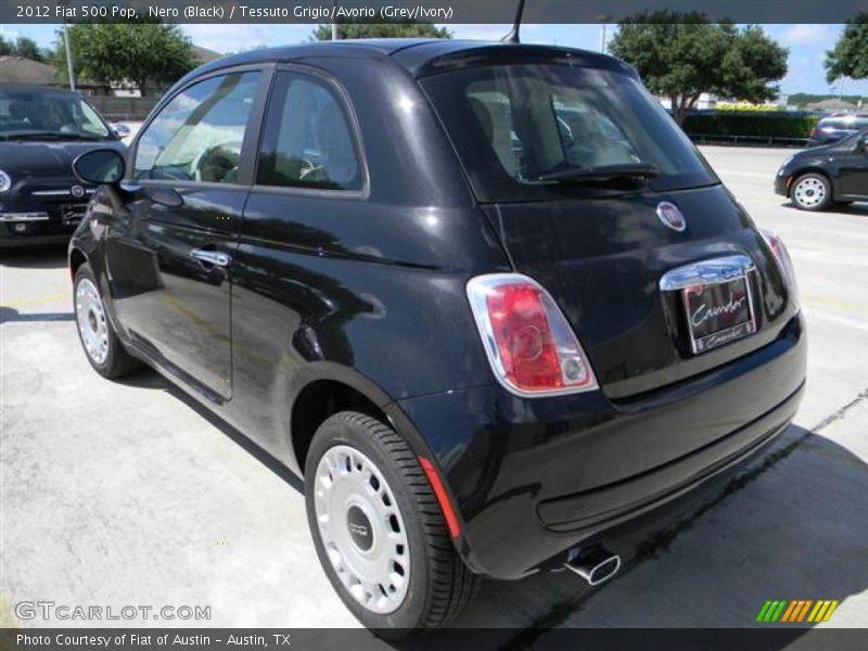 Nero (Black) / Tessuto Grigio/Avorio (Grey/Ivory) 2012 Fiat 500 Pop