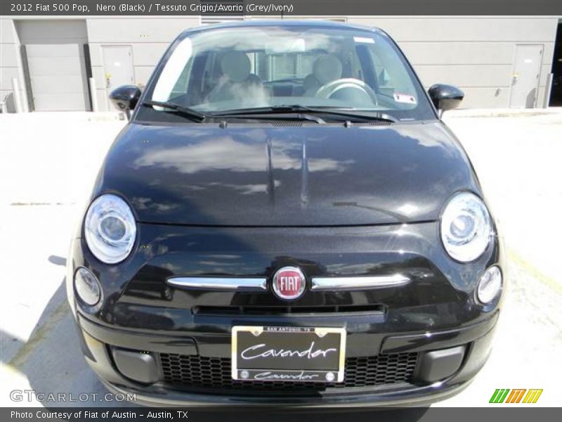 Nero (Black) / Tessuto Grigio/Avorio (Grey/Ivory) 2012 Fiat 500 Pop