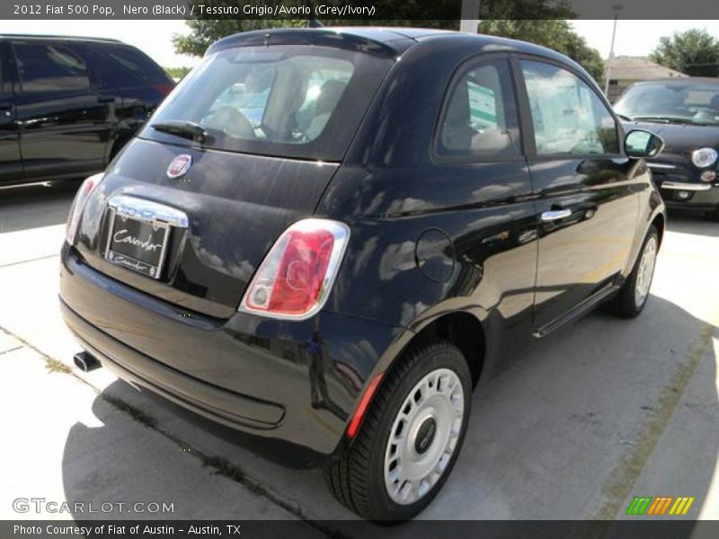 Nero (Black) / Tessuto Grigio/Avorio (Grey/Ivory) 2012 Fiat 500 Pop
