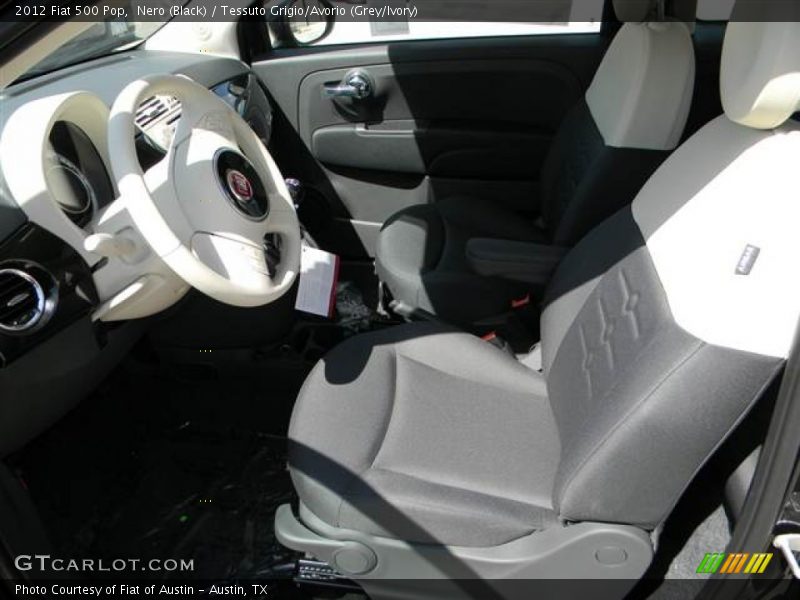  2012 500 Pop Tessuto Grigio/Avorio (Grey/Ivory) Interior