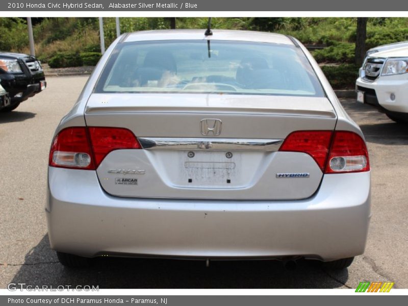 Alabaster Silver Metallic / Blue 2010 Honda Civic Hybrid Sedan