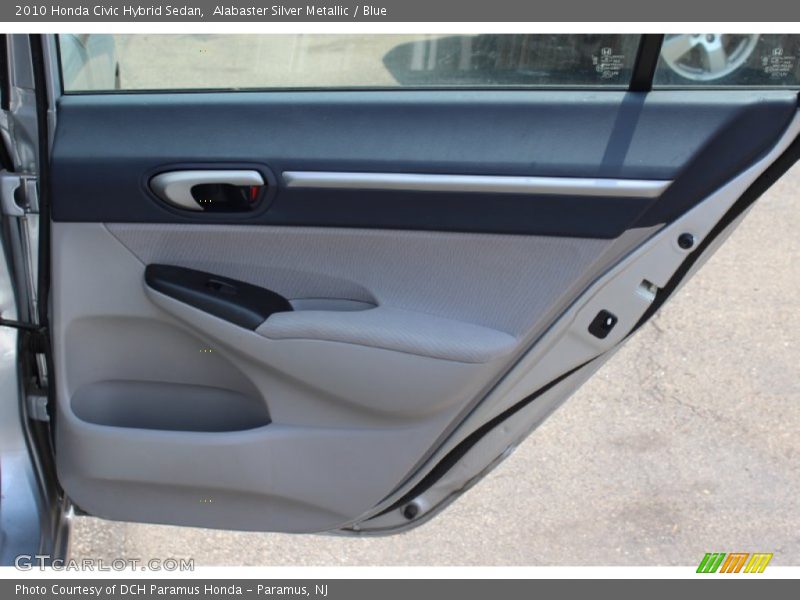 Alabaster Silver Metallic / Blue 2010 Honda Civic Hybrid Sedan