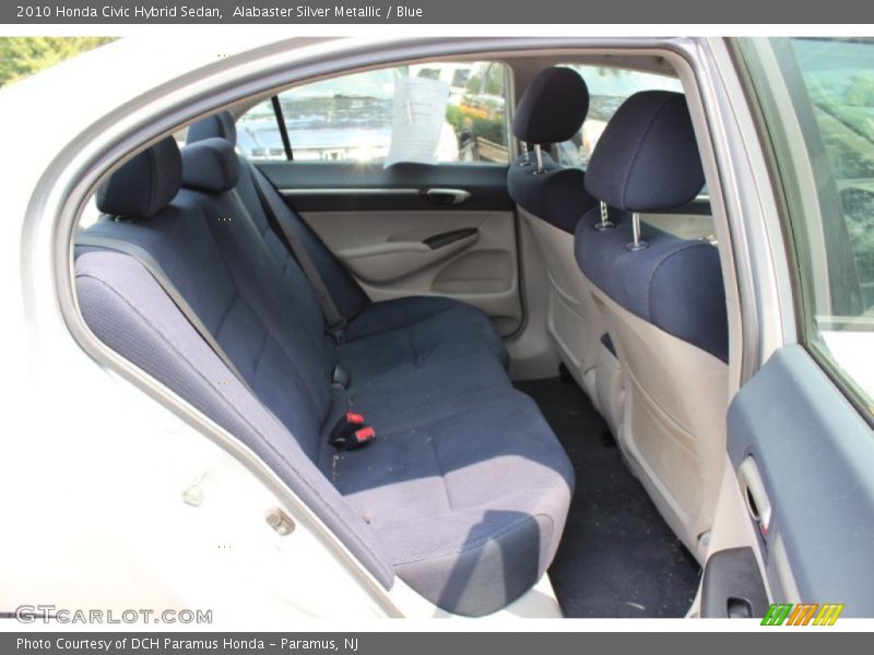 Rear Seat of 2010 Civic Hybrid Sedan