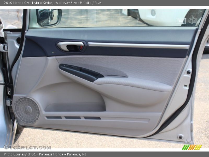 Alabaster Silver Metallic / Blue 2010 Honda Civic Hybrid Sedan