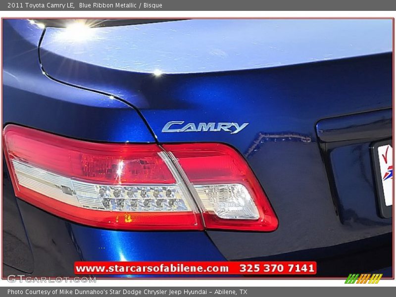 Blue Ribbon Metallic / Bisque 2011 Toyota Camry LE