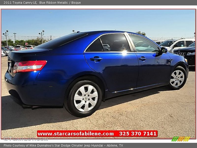 Blue Ribbon Metallic / Bisque 2011 Toyota Camry LE