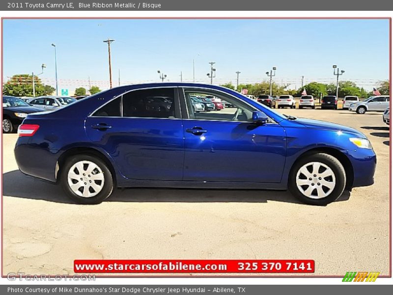 Blue Ribbon Metallic / Bisque 2011 Toyota Camry LE