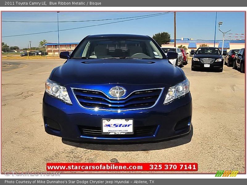 Blue Ribbon Metallic / Bisque 2011 Toyota Camry LE