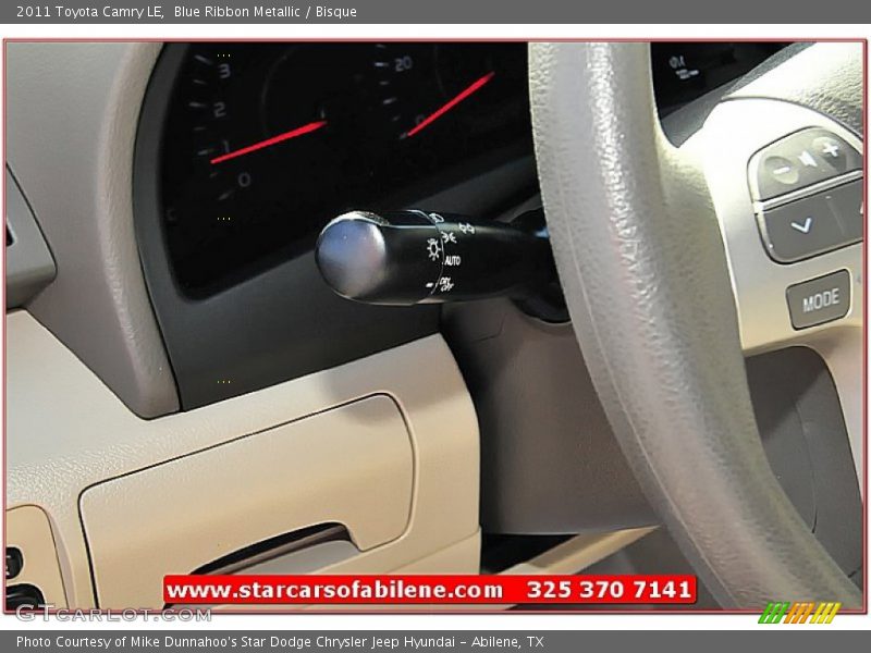 Blue Ribbon Metallic / Bisque 2011 Toyota Camry LE