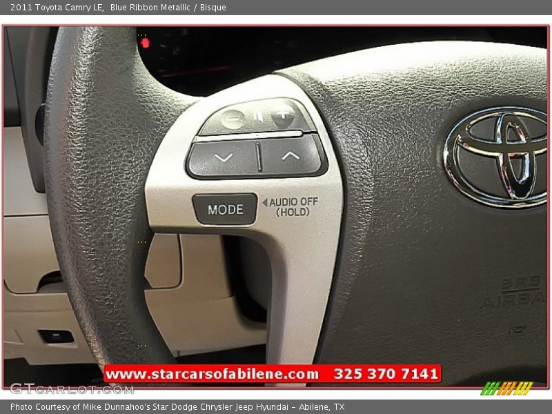 Blue Ribbon Metallic / Bisque 2011 Toyota Camry LE