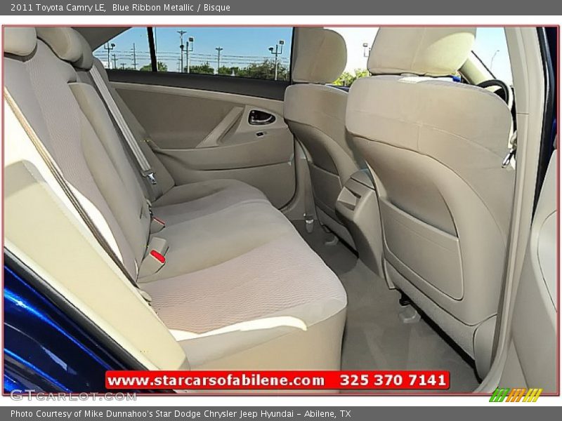 Blue Ribbon Metallic / Bisque 2011 Toyota Camry LE