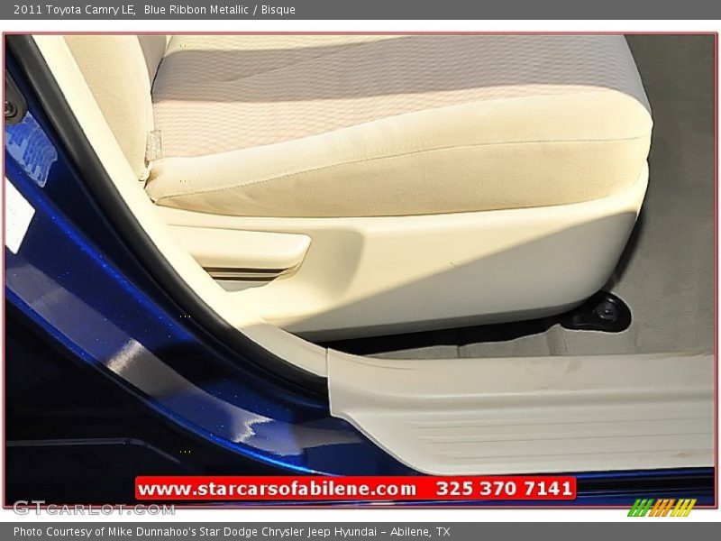 Blue Ribbon Metallic / Bisque 2011 Toyota Camry LE