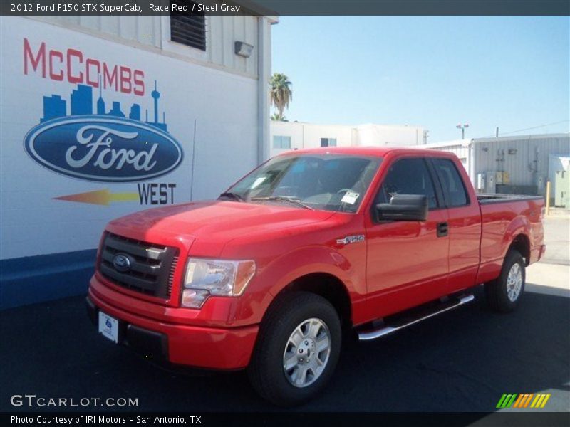 Race Red / Steel Gray 2012 Ford F150 STX SuperCab