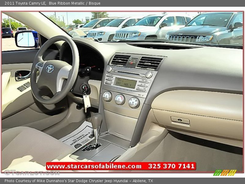 Blue Ribbon Metallic / Bisque 2011 Toyota Camry LE