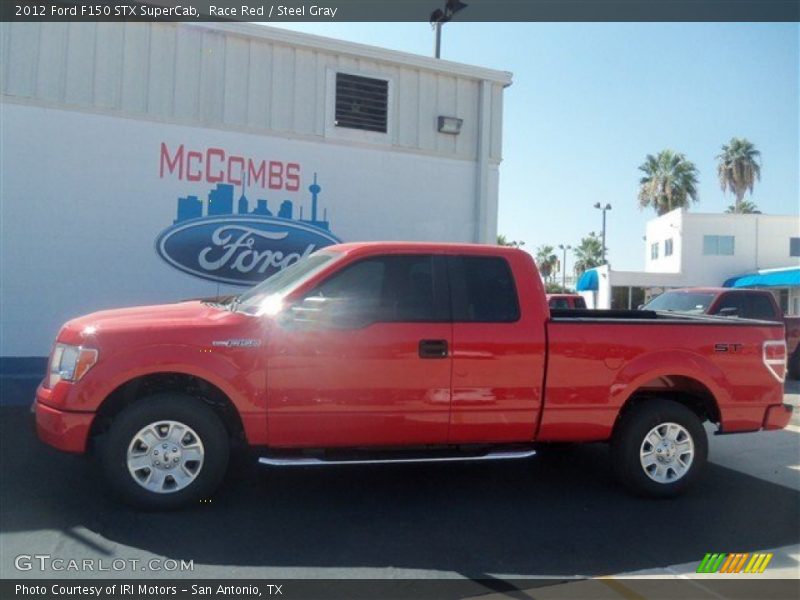 Race Red / Steel Gray 2012 Ford F150 STX SuperCab