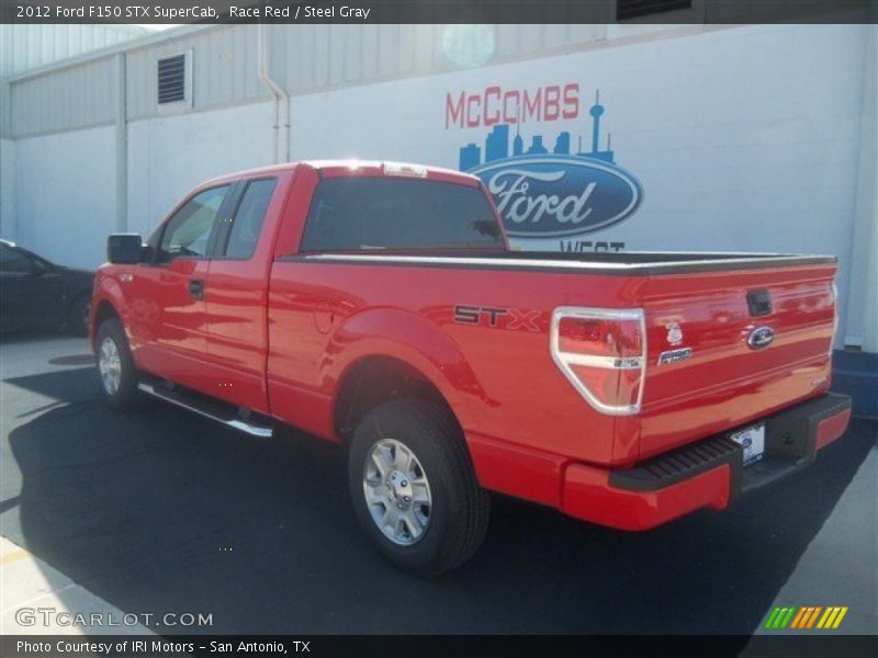 Race Red / Steel Gray 2012 Ford F150 STX SuperCab