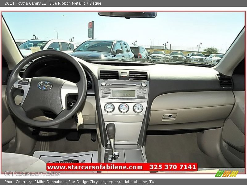 Blue Ribbon Metallic / Bisque 2011 Toyota Camry LE