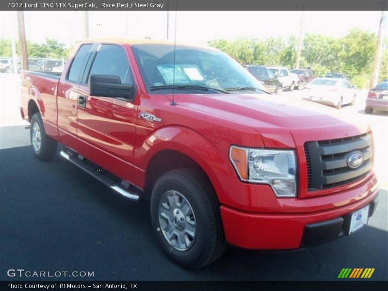 Race Red / Steel Gray 2012 Ford F150 STX SuperCab