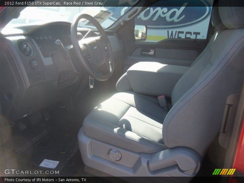 Race Red / Steel Gray 2012 Ford F150 STX SuperCab