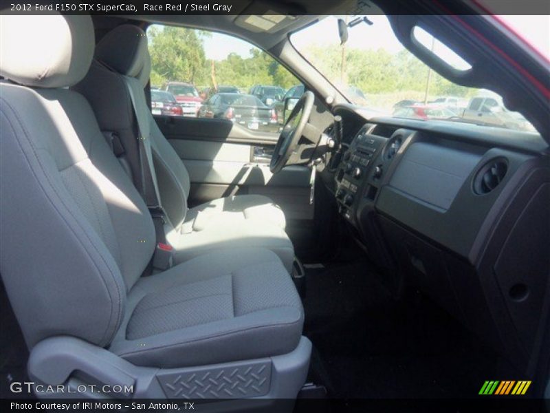 Race Red / Steel Gray 2012 Ford F150 STX SuperCab