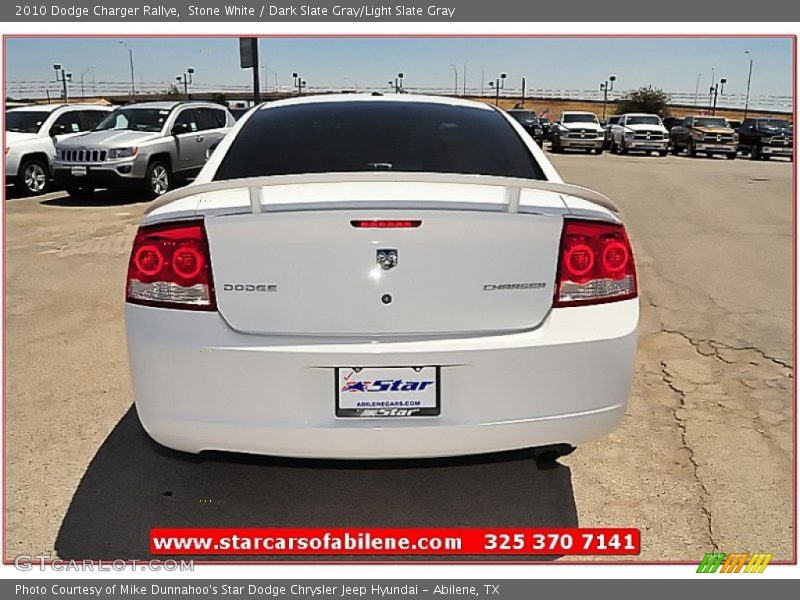 Stone White / Dark Slate Gray/Light Slate Gray 2010 Dodge Charger Rallye