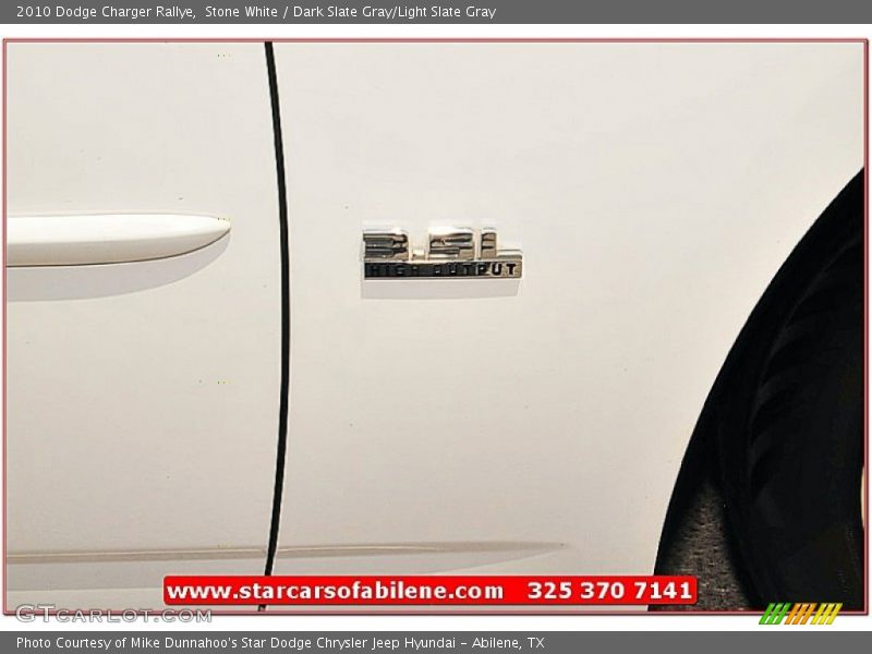 Stone White / Dark Slate Gray/Light Slate Gray 2010 Dodge Charger Rallye