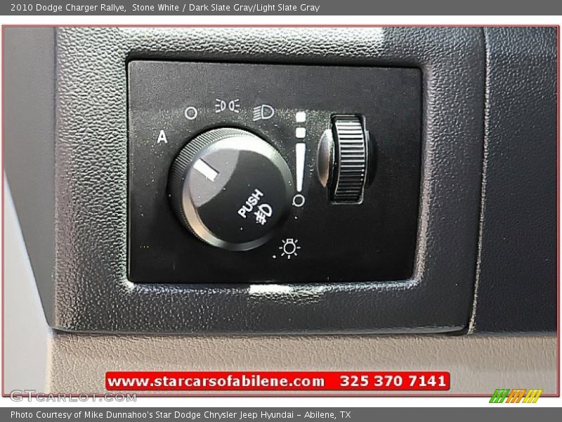 Stone White / Dark Slate Gray/Light Slate Gray 2010 Dodge Charger Rallye