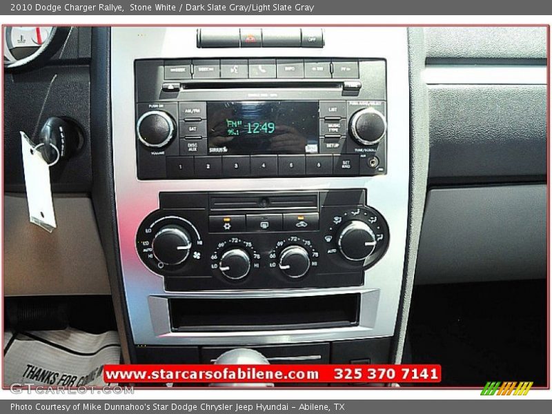 Stone White / Dark Slate Gray/Light Slate Gray 2010 Dodge Charger Rallye