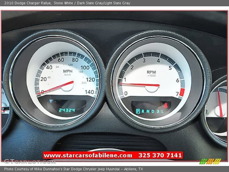 Stone White / Dark Slate Gray/Light Slate Gray 2010 Dodge Charger Rallye