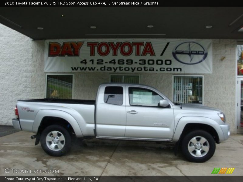Silver Streak Mica / Graphite 2010 Toyota Tacoma V6 SR5 TRD Sport Access Cab 4x4