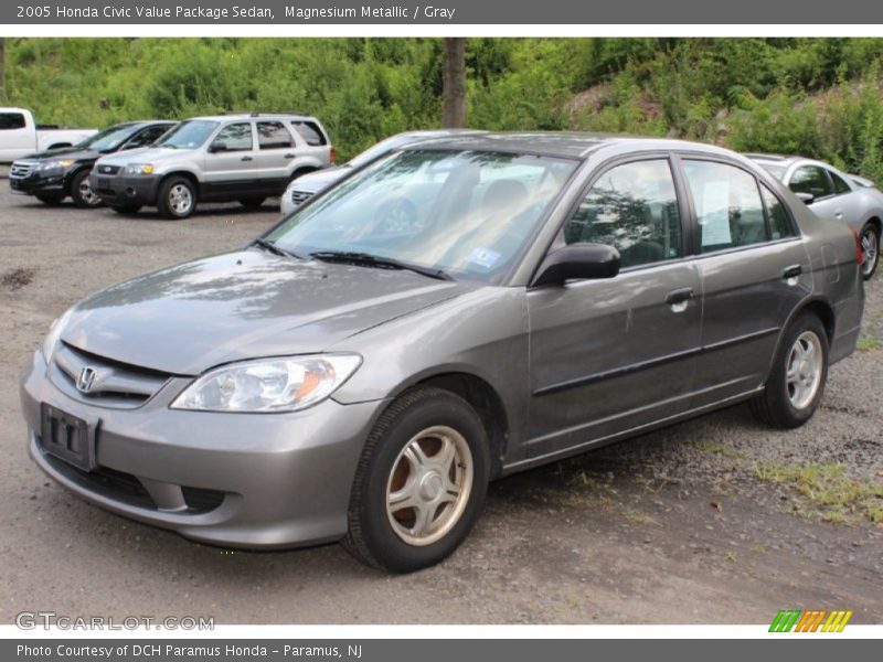 Magnesium Metallic / Gray 2005 Honda Civic Value Package Sedan