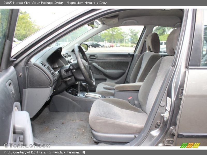 Magnesium Metallic / Gray 2005 Honda Civic Value Package Sedan