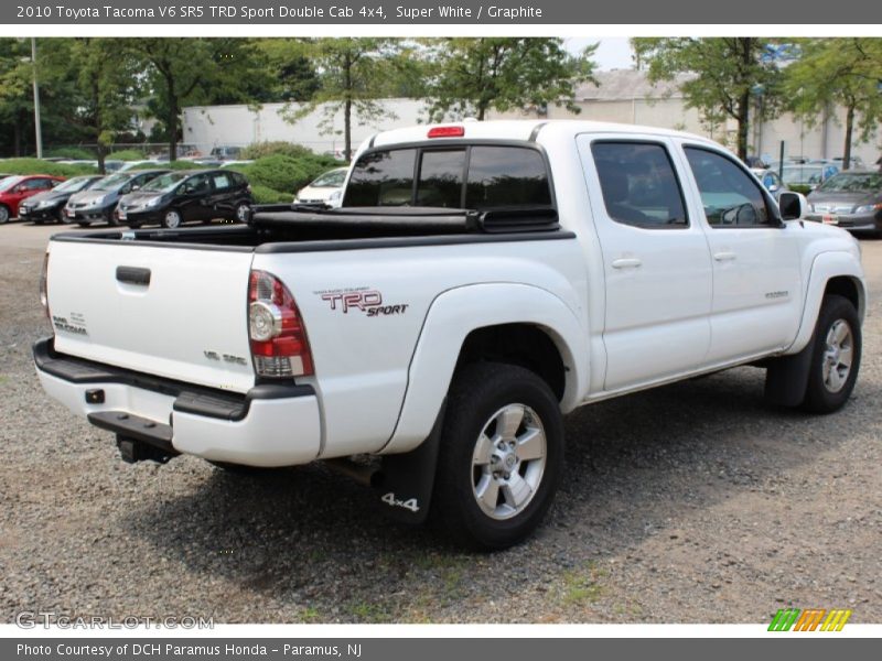 Super White / Graphite 2010 Toyota Tacoma V6 SR5 TRD Sport Double Cab 4x4