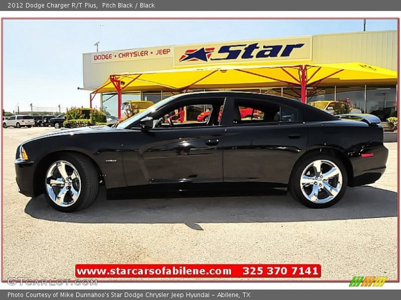 Pitch Black / Black 2012 Dodge Charger R/T Plus