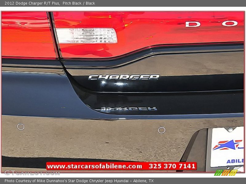 Pitch Black / Black 2012 Dodge Charger R/T Plus