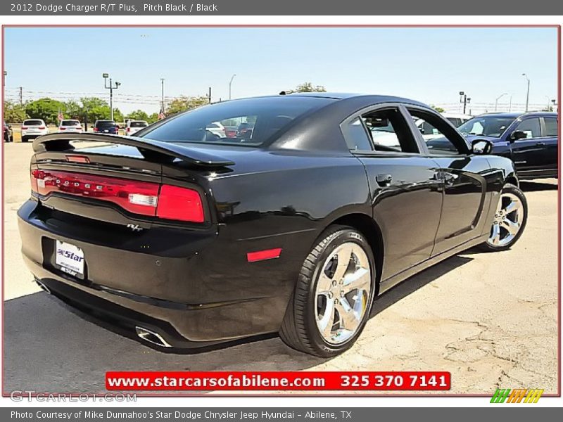 Pitch Black / Black 2012 Dodge Charger R/T Plus