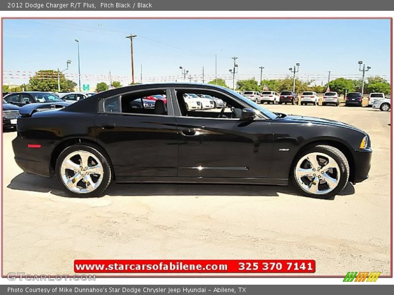 Pitch Black / Black 2012 Dodge Charger R/T Plus