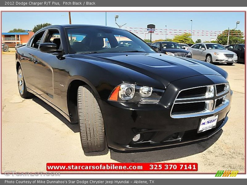 Pitch Black / Black 2012 Dodge Charger R/T Plus